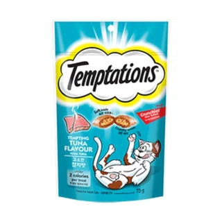 Temptations ขนมแมวสอดไส้ เทมเทชั่นส์ กรอบนอกนุ่มใน ขนาด 75 กรัม