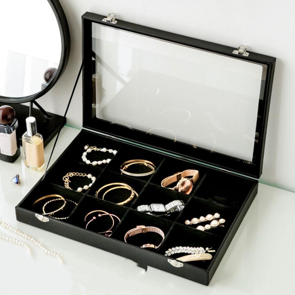 ประกายไฟถาดเก็บเครื่องประดับ,หนัง ปู่ ไม้กํามะหยี่กล่องเครื่องประดับ,หลายข้อมูลจําเพาะแหวน เออร์ริ่ง สร้อยคอสร้อยข้อมือกรณีแสดงเครื่องป - รูปที่ 7