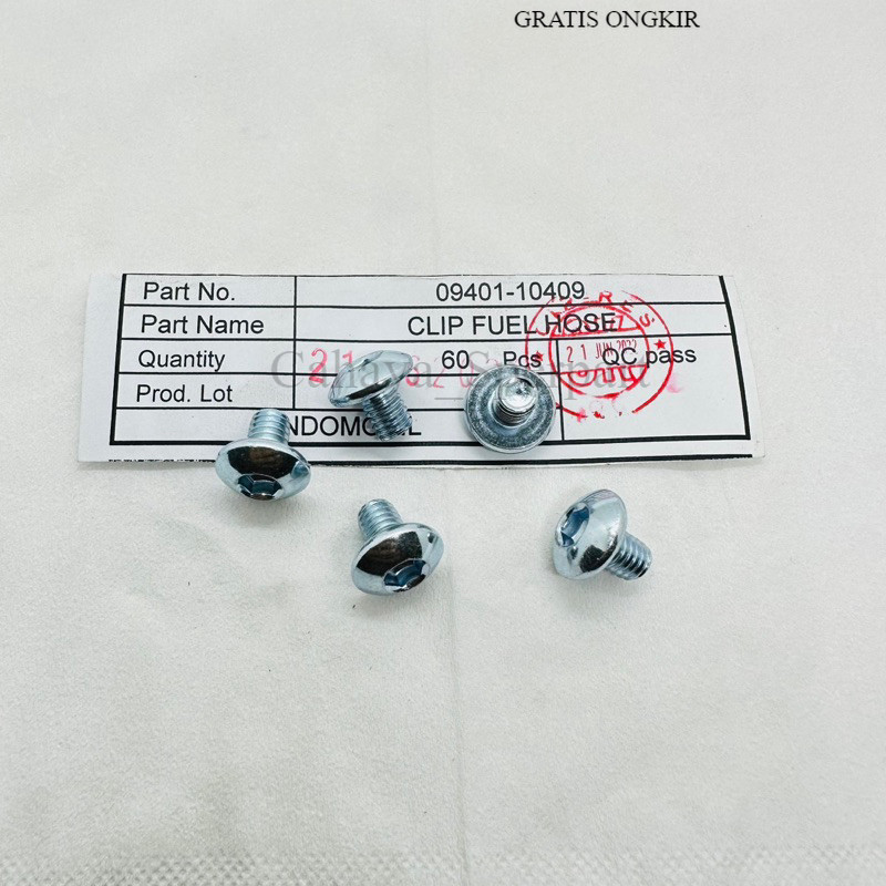 BOLT SPECIAL M6 8 mm 90107-K84-9002 BOLT 10 L 5 0.8CM COVER BODY TANK HONDA CRF 150 ORIGINAL ใหม่