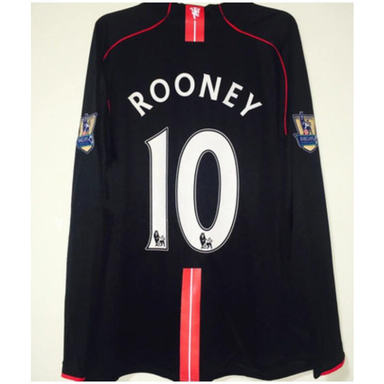 เสื้อกีฬาฟุตบอลแมนเชสเตอร์ยูไนเต็ดแบบเรโทร ปี 07-08 เวอร์ชั่นที่สองสำรอง ดีไซน์คลาสสิก
