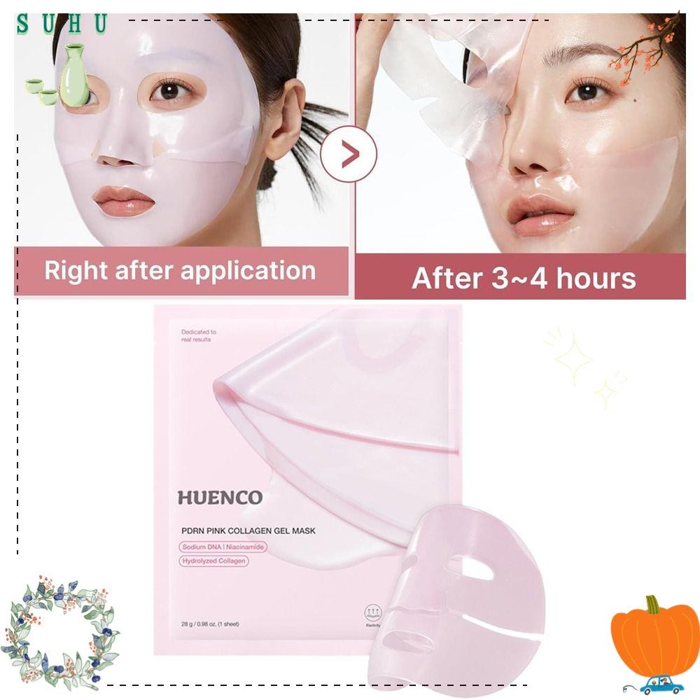 Suhu Collagen Gel, Collagen Pore Care Overnight Face, Pink Jelly Gel Firming Moisturizing Facial for