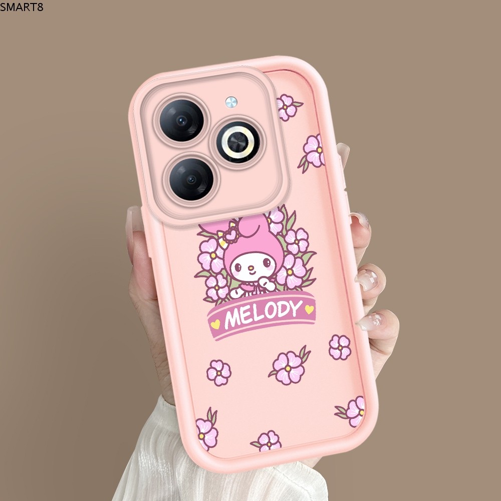 For Infinix Smart 8 เคสอินฟินิกซ์ เคส JGS New Original Design Soft Liquid Silicone Camera Protection Phone Case Cover