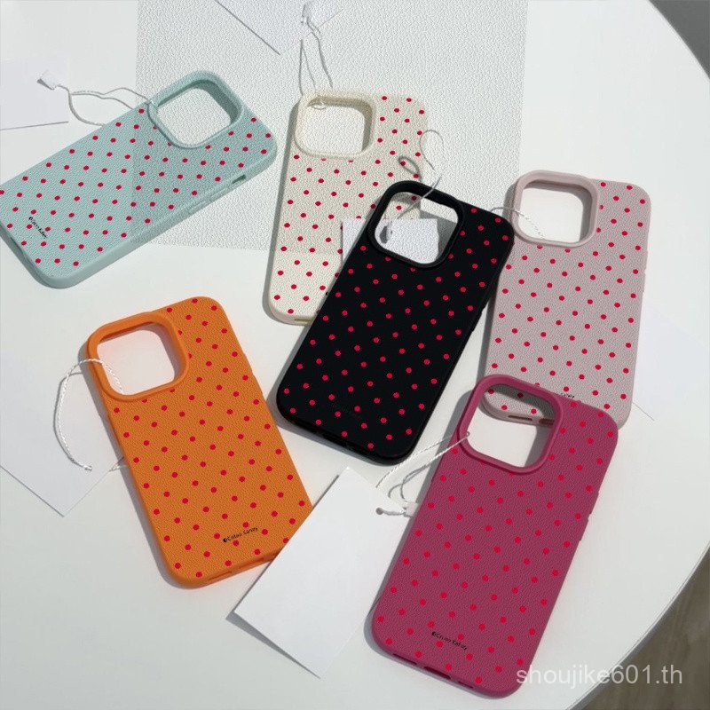 ลายลิ้นจี่แบบเต็มหน้าจอลายจุดเหมาะสำหรับ Apple 15PROMAX เคสมือถือ iphone14หุ้มทั้งเครื่อง13Pro/11