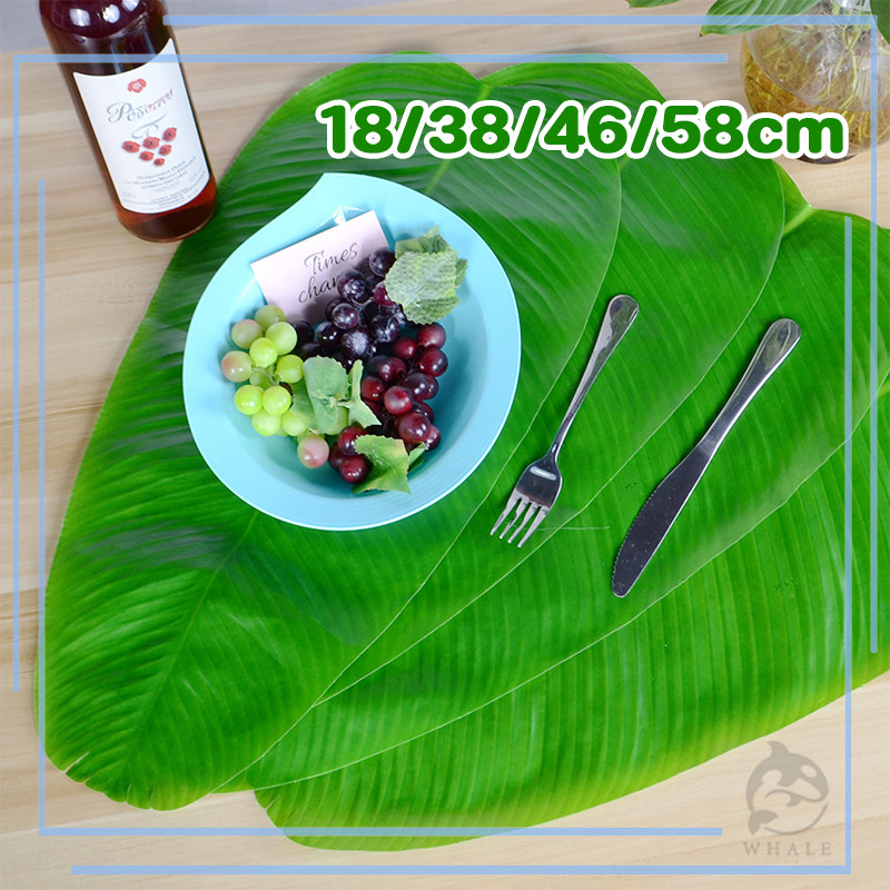 ⚡จัดส่งรวดเร็ว⚡ใบตองปลอม S/M/L ใบตองพลาสติก แผ่นปูใบตองจำลอง ใบตองเสมือนจริง ใบตองเทียม ใบกล้วยจำลอง