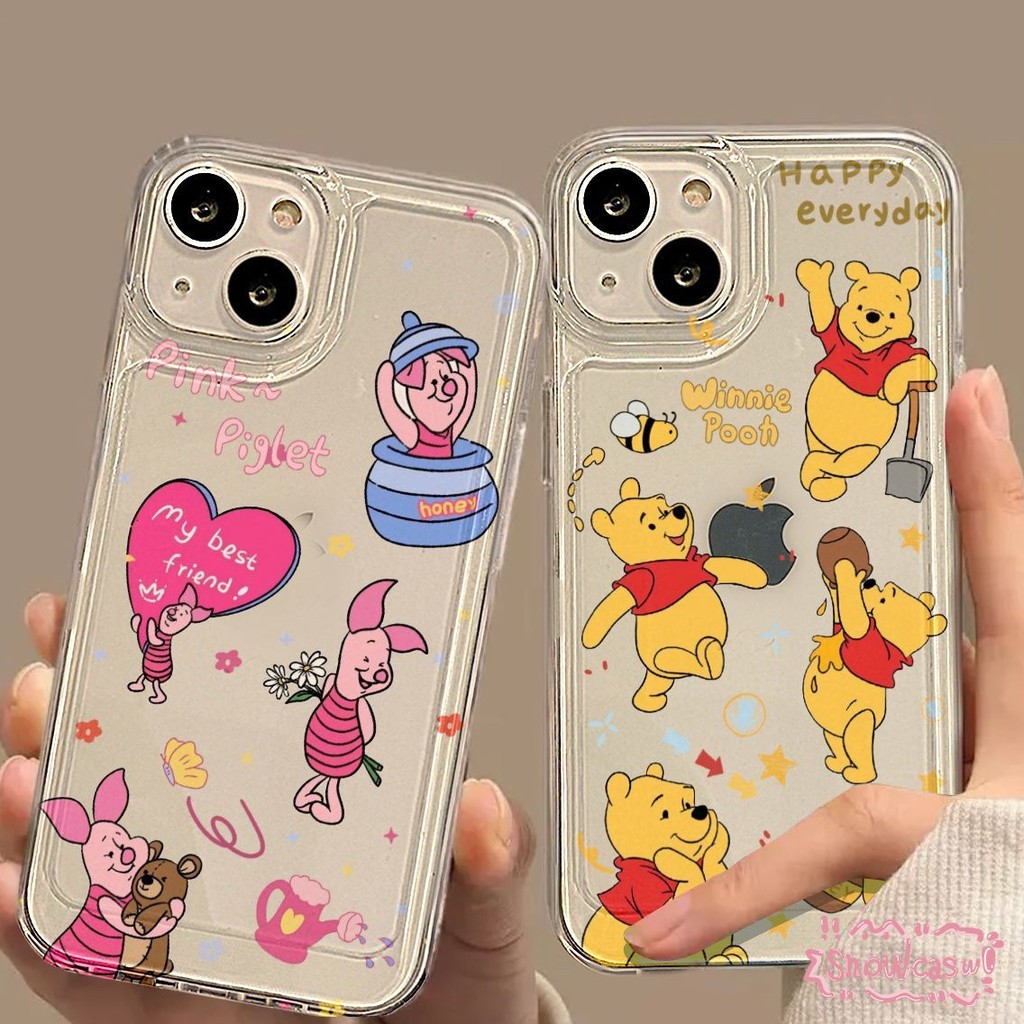 ลายการ์ตูนหมีพูห์สุดน่ารัก เคส Samsung A05S A14 A03 A05 A54 A15 A23 A51 A24 A32 A13 A04 A34 A12 A50 M01S M12