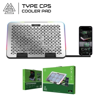 ส่งด่วน EGA พัดลมระบายอากาศ TYPE CP5 RGB สำหรับ Notebook ขนาด 15.6 นิ้ว พัดลม 6 ตัว ตั้งมือถือได้