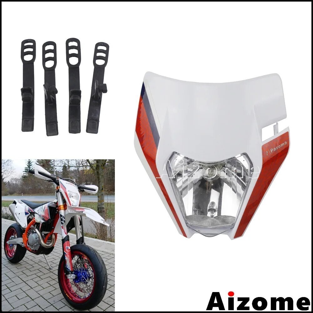 AI Enduro Dirt Bike Sticker Headlight Mask For MX EXC SXF XCF XC Six Days 250 300 350 450 500 2018 2