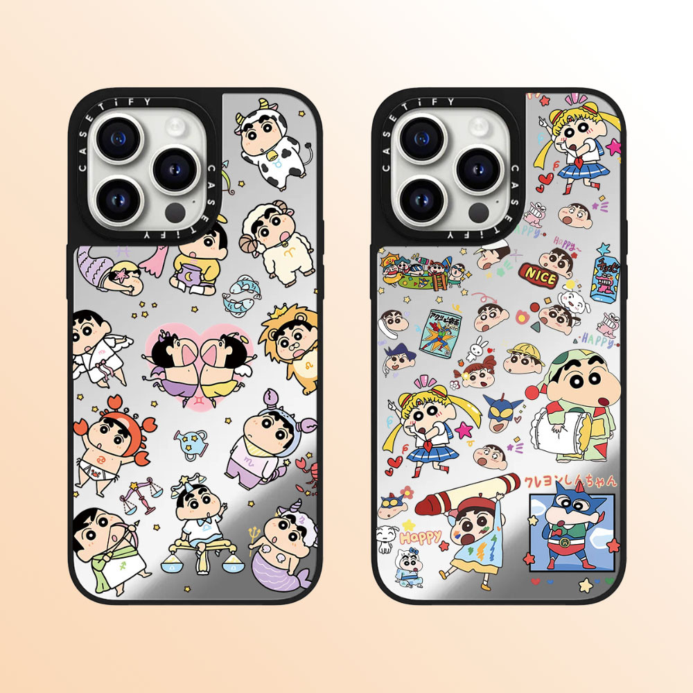 Casetify เคสโทรศัพท์กระจกคุณภาพสูงเหมาะสําหรับ iPhone 16promax 16pro 16 plus 15 promax 14 promax 15 pro 14 pro 13 pro 12 แฟชั่นป้องกันการตกเต็มหน้าจอการ์ตูน