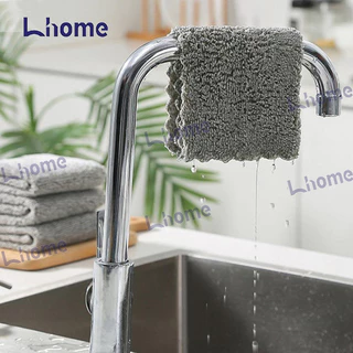(ซื้อ20แถม3)Lhomeเศษผ้าถ่านไม้ไผ่ ผ้าทําความสะอาดทําความสะอาดในครัวเรือน กำจัดน้ำมัน ทำความสะอาดง่ายเหมาะสำหรับใช้ในครัว