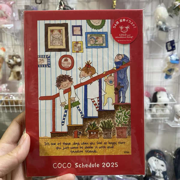 planner 2025 ใหม่2025 Coco Sauce Girl Handbook กำหนดการ B6การวางแผนสีภายในหน้าสมุดบันทึกไดอารี่