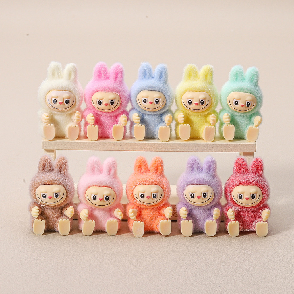 Flocking ที่นั่งผ้าตุ๊กตาจี้น่ารัก Grain Hand-Made diy เครื่องประดับอุปกรณ์เสริมน่ารักเมล็ดน่ารักตุ๊กตาเครื่องประดับเครื่องประดับ