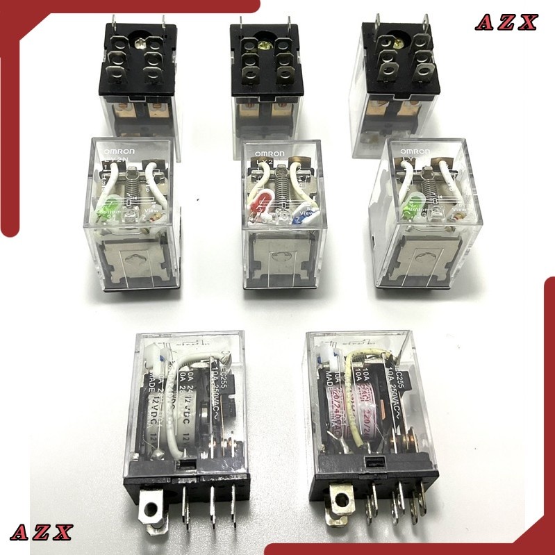 พร้อมส่ง รีเลย์ LY2N OMRON 12VDC,24VDC,24VAC,110VAC,220VAC สินค้าพร้อมส่ง