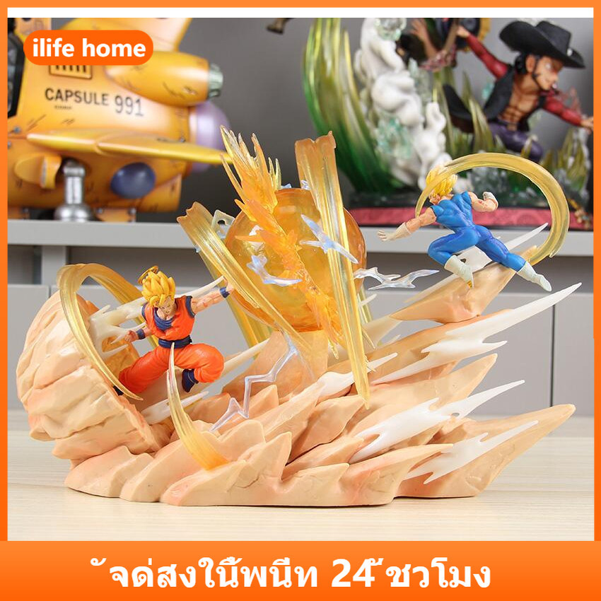 จัดส่งจากประเทศไทย Sky Top DRAGON BALL Son Goku Vegeta อะนิเมะคอสเพลย์ Saiyan Action Figure รุ่น Q ตุ๊กตาของขวัญเด็กตกแต่งรถเครื่องประดับของเล่นคอลเลกชันตกแต่งบ้านประติมากรรม