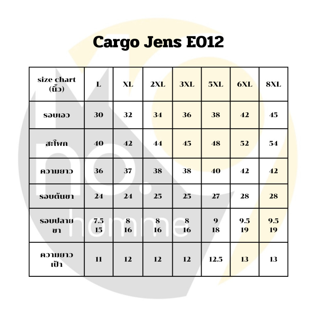56MEN Cargo Jeans E012 กางเกงยีนส์ คาร์โก้ ขายาวชาย เอวยางยืด มีเชือกผูก รูปที่ 6