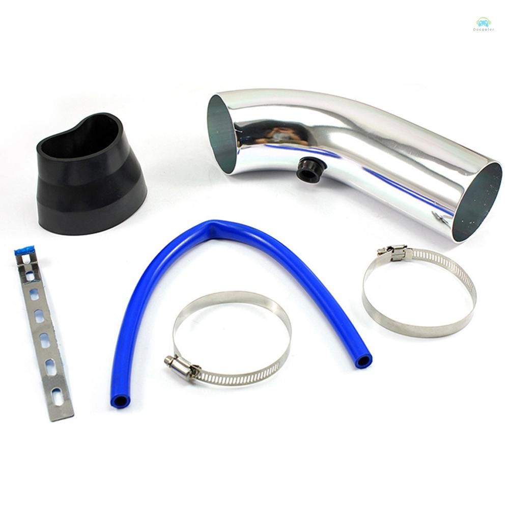 Yb Air Intake Tube76mm/3in Car Cool Air Intake Kit Universal อลูมิเนียมยานยนต์ระบบไอดีเย็นท่อชุด