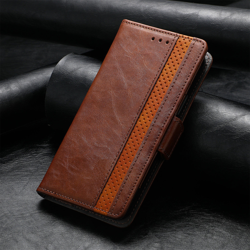 หรูหราแม่เหล็กกระเป๋าสตางค์หนังสําหรับ Samsung Galaxy S24 Ultra S23 Plus S22 S21 S20 FE ช่องใส่การ์ดที่วางโทรศัพท์ธุรกิจฝาครอบขาตั้ง