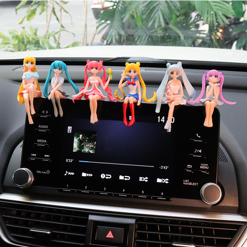 เซเลอร์มูนอะนิเมะรูป Mizuno Ami Tsukino Usagi Hino Rei Aino Minako Action Figure Kawaii ตุ๊กตาของเล่