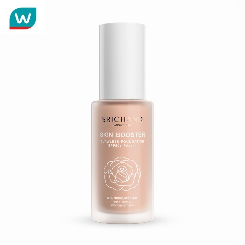 Srichand ศรีจันทร์ สกิน บูสเตอร์ ฟลอเลส ฟาวน์เดชั่น SPF 50+ PA++++ 30มล. P10 พิงก์กิช