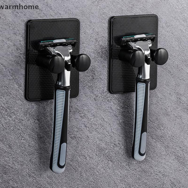 [warmhome] ที่วางมีดโกนกันน้ําชั้นวางเครื่องโกนหนวดติดผนัง al ที่แขวนมีดโกนชั้นวางเครื่องโกนหนวดสําหรับ Man อุปกรณ์ห้องน้ําสต็อกใหม่