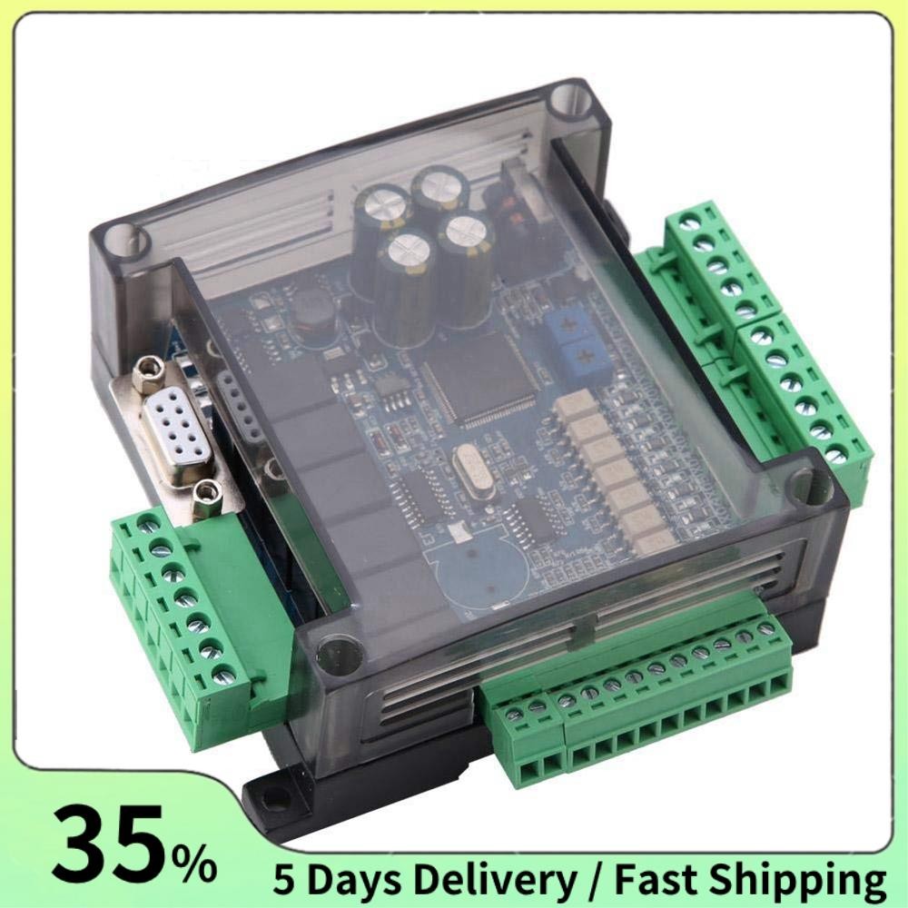 Fx3u-14mr PLC อุตสาหกรรมควบคุม 8 อินพุต 6 เอาต์พุตโปรแกรมควบคุมรีเลย์เอาต์พุต, 24 V PLC ควบคุม