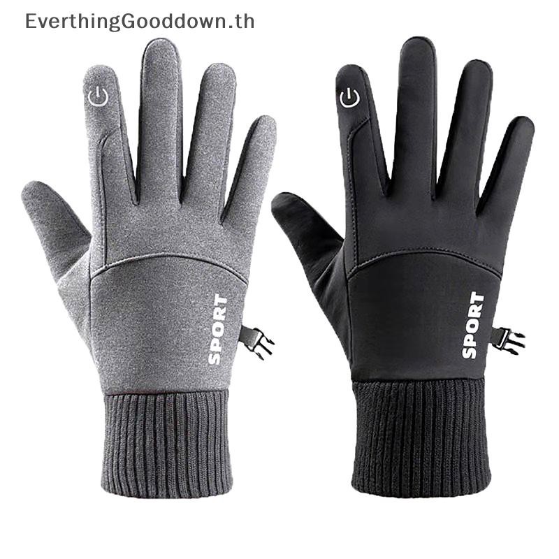 Ever Winter Warm Cycling Waterproof Mens Gloves Windproof Sports Fishing Touchscreen Driving Motorcycle Ski Non-slip Gloves TH