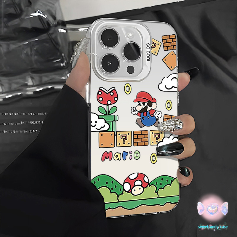 เคสแข็งคุณภาพ การ์ตูนน่ารักmario for IPhone 13 12 7Plus 14 15 11 Pro Max 8Plus XR XS Max SE เคสไอโฟน11 เคสไอโฟน13