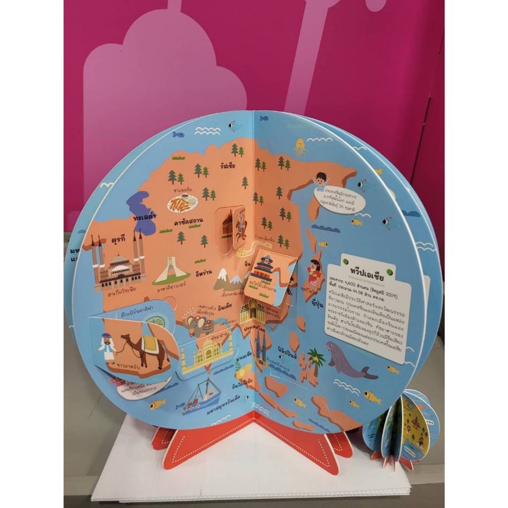 สารานุกรมภูมิศาสตร์โลก 3 มิติ พลิกโลกแสนสนุก : บอร์ดบุ๊ก เสริมความรู้ ความรู้รอบตัว[ซื้อใน Live ลด 100.-] - รูปที่ 4