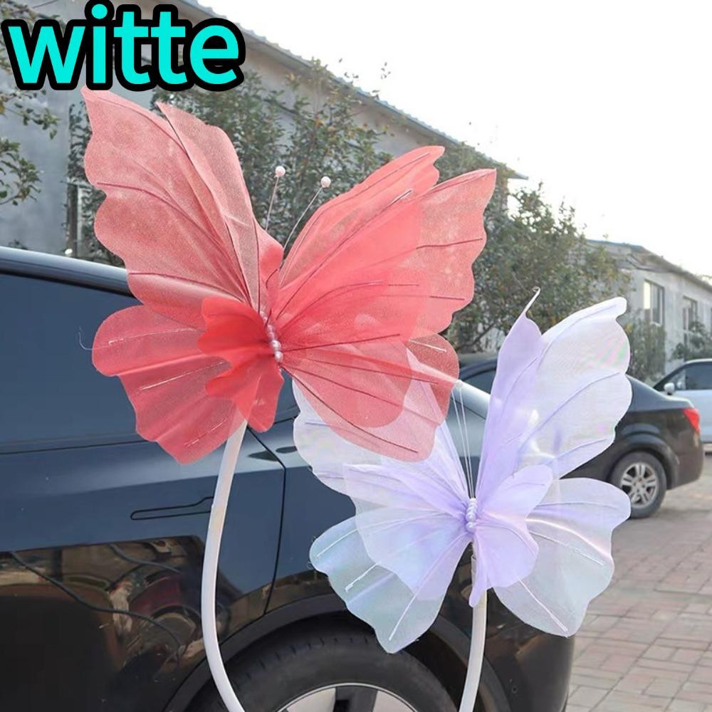 ปัญญา ดอกไม้ผีเสื้อประดิษฐ์ดอกไม้ประดิษฐ์ที่มีสีสันผีเสื้อขนาดใหญ่ผ้าไหมพื้นหลังดอกไม้ปลอมสวนหัวดอกไม้ยักษ์