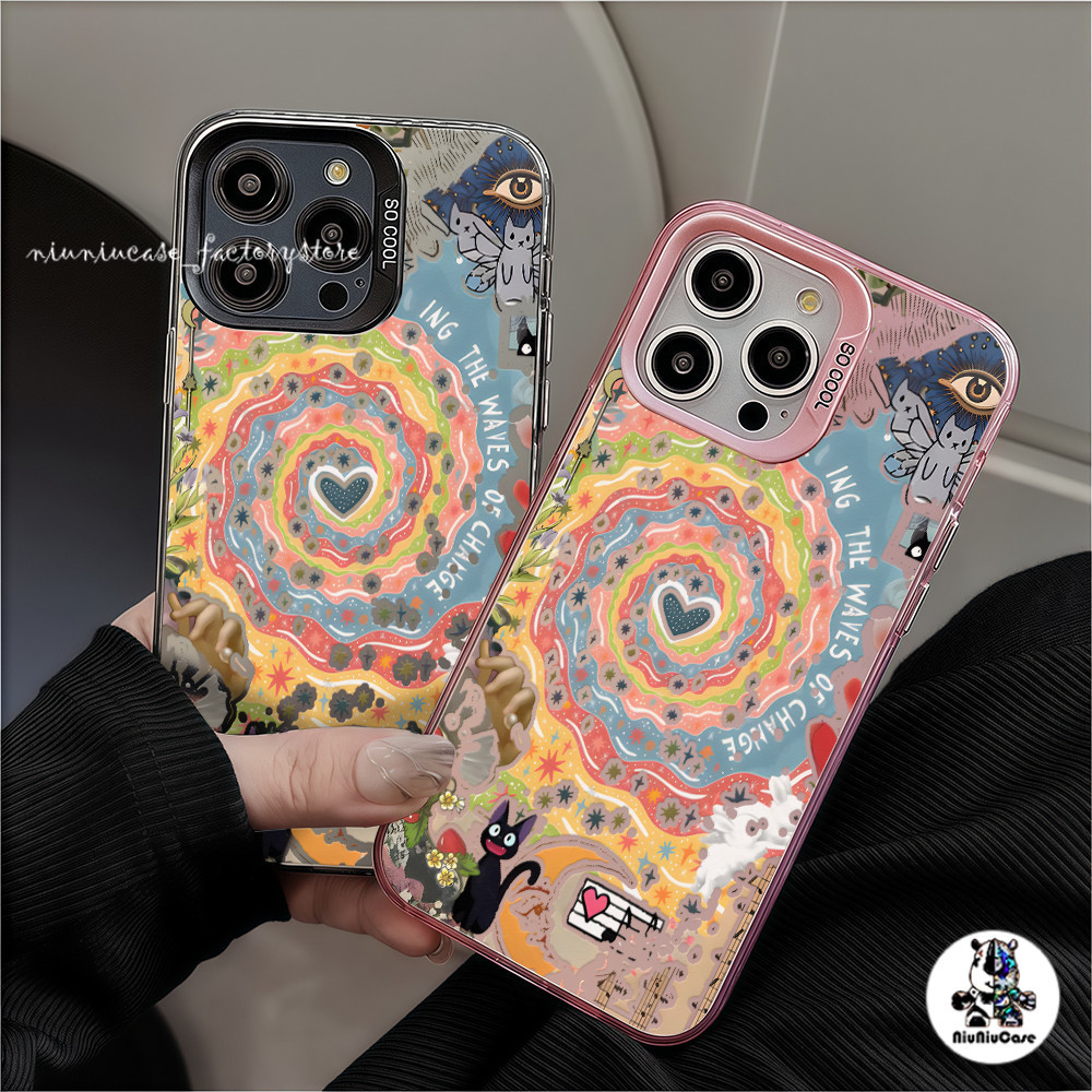 เคสป้องกันโทรศัพท์มือถือ ลูกแมวหมุนวนแห่งความรัก For iPhone 11 12 13 14 15 16 Pro Max Plus X XR XSMAX 7 8 Plus 11Pro เคส ราคา ถูกที่สุด ดีลบีเคเค แกลเลอรีภาพที่ 5
