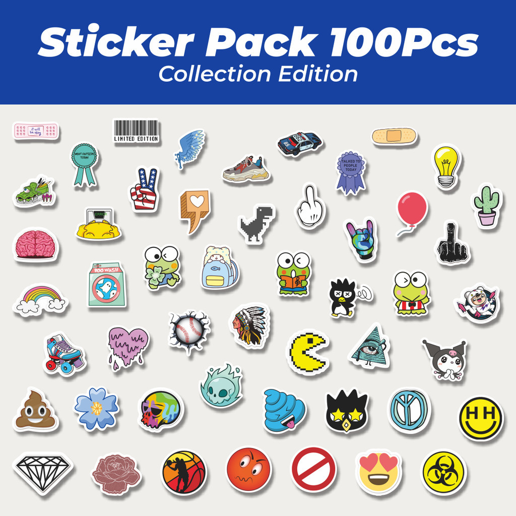 Hot Noob Pack สุ่มสติกเกอร์ V2 น่ารักสติกเกอร์กันน้ําสติกเกอร์กาวสติกเกอร์กันน้ํา Decal สําหรับหมวกก