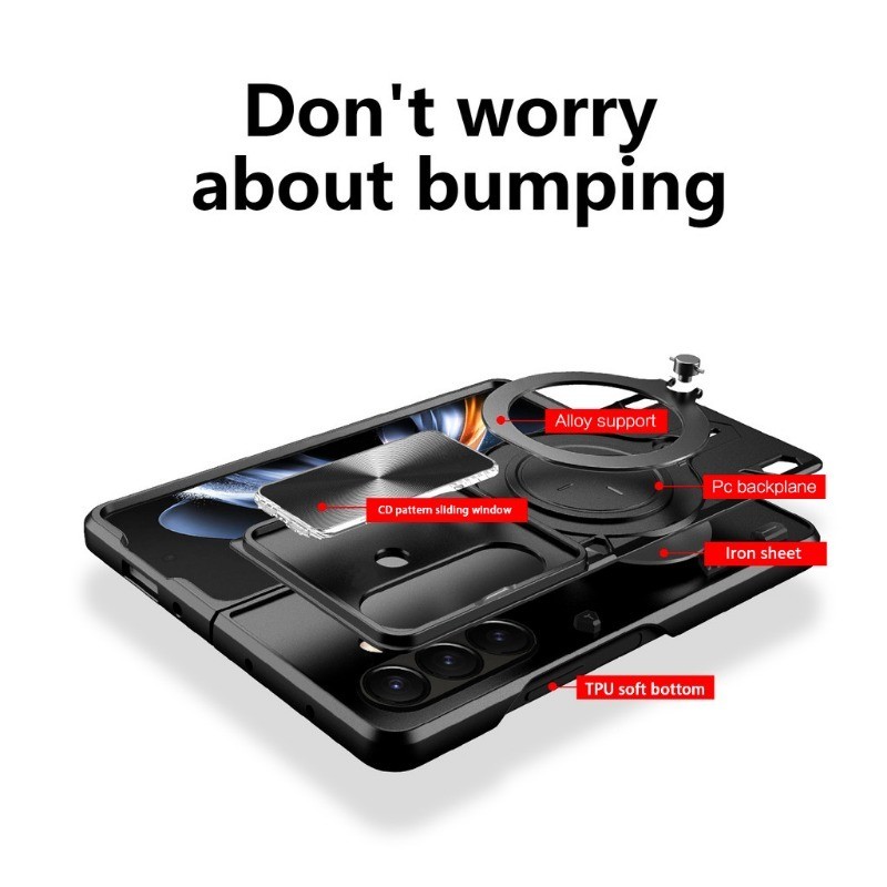 ปลอกสําหรับ Samsung Galaxy Z พับ 7 Galaxy Z Fold7 6 5 4 ZFold7 ZFold 7 5G 2025 Armor Ring Stand Holder Bracket สไลด์หน้าต่างเคสโทรศัพท์ป้องกันกันกระแทก An ราคา ถูกที่สุด ดีลบีเคเค แกลเลอรีภาพที่ 8