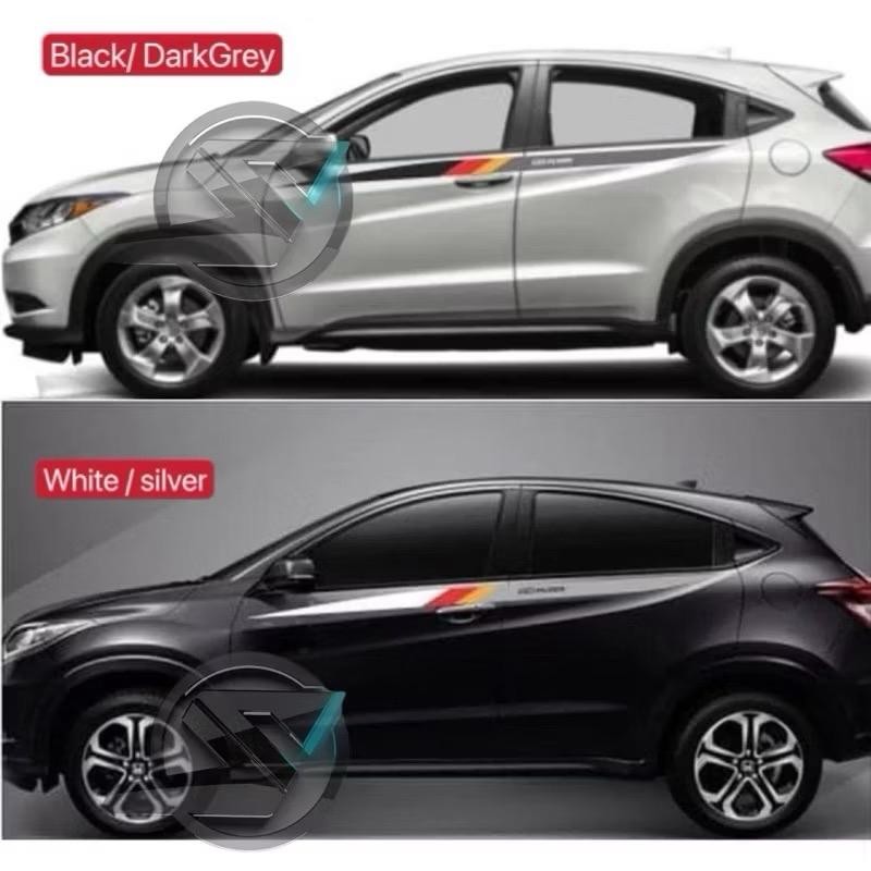 S1551 Mugen HRV Side Car Body Stripe Vinyl Decal Sticker (ตัดสติ๊กเกอร์)