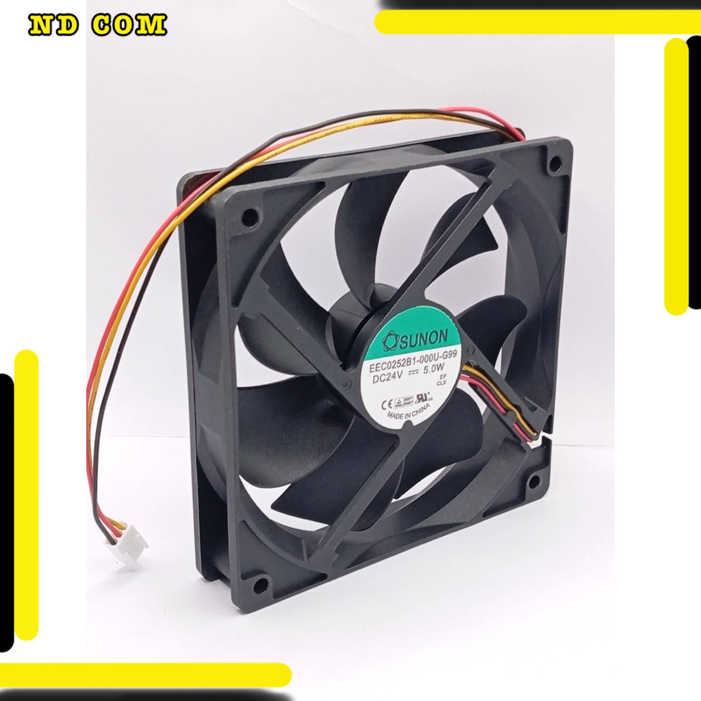 สุดคุ้ม! พัดลม ขนาด 120*120 หนา15 SUNON EEC0252B1-000U-G99 DC24V = = 5.0W
