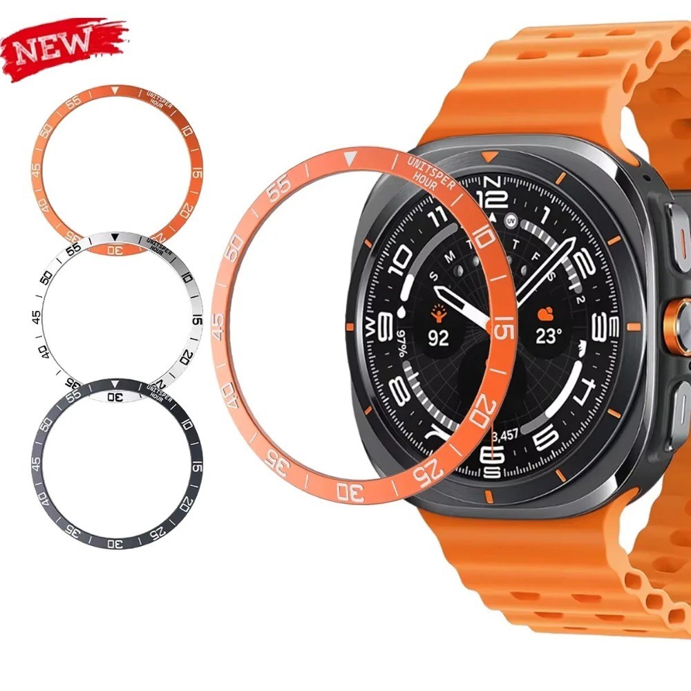 PC ฝาครอบแหวน Bezel สําหรับ Samsung Galaxy Watch Ultra 2025 / 7 Ultra 47 มม.กรอบ PC Shell กันชนอุปกร