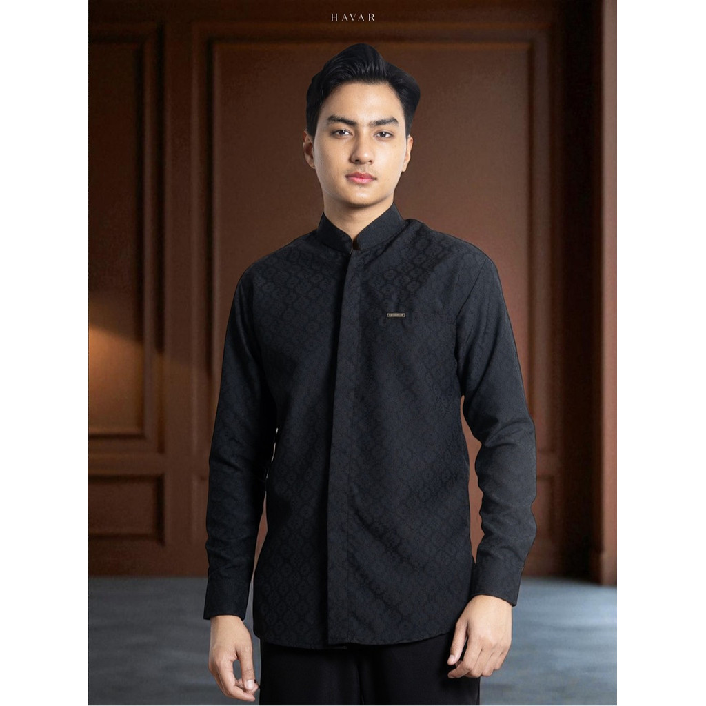 KEMEJA Laskala x HAVAR Zuhair เสื้อเชิ้ตมุสลิมแขนยาว Premium Slimfit