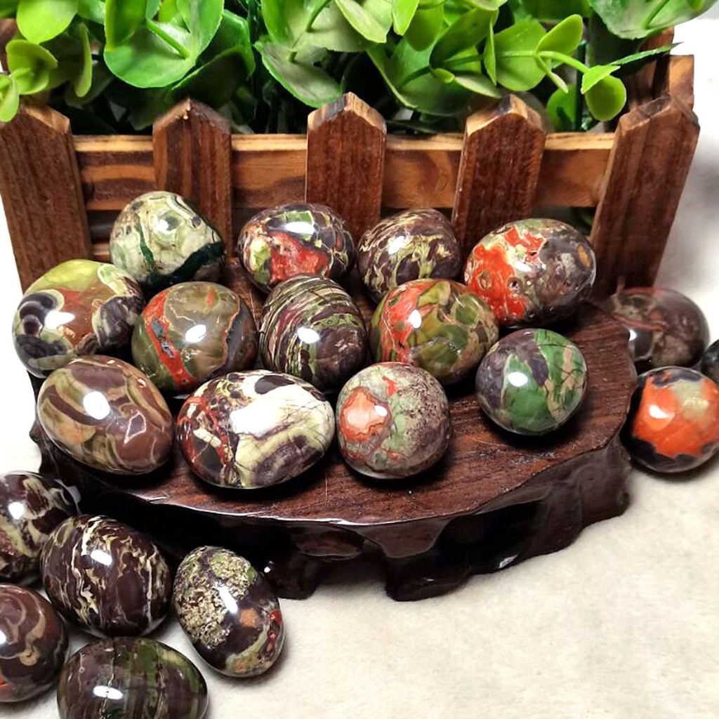 Money Agate Tumble | หินเรียกเงิน| หินพลังงานมั่งคั่ง โชคลาภ และความมั่นคง  1 Pc