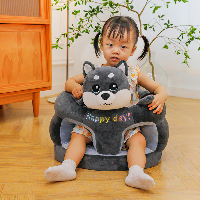 🚀ส่งเร็วจากไทย🚀เด็กเรียนรู้ที่จะนั่งเก้าอี้ ต่อต้าน-ตก ที่นั่งฝึกอบรมที่มีเบาะหนาน่ารักการ์ตูนโซฟาขนาดเล็กสําหรับ 3-12 เดือนทารก