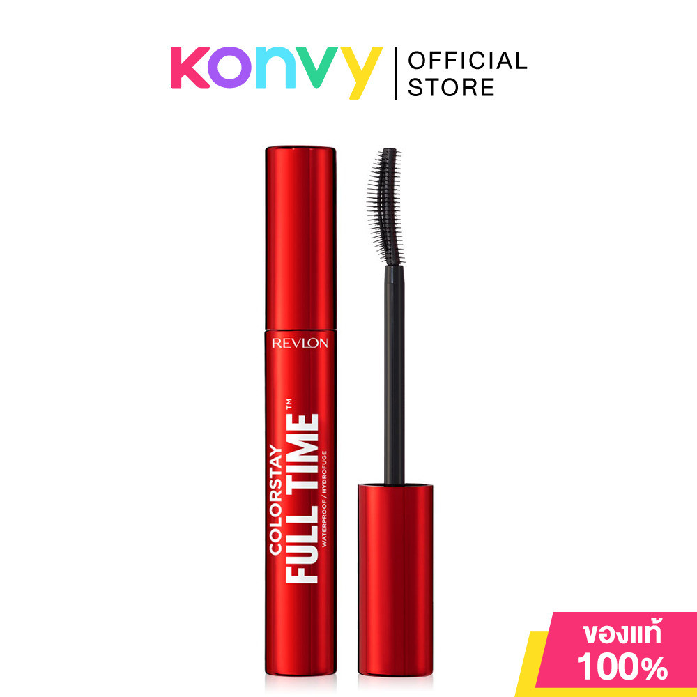 REVLON Colorstay Full Time Mascara Waterproof 7.5g #Blackest Black มาสคาร่าสูตรกันน้ำและติดทนยาวนาน.