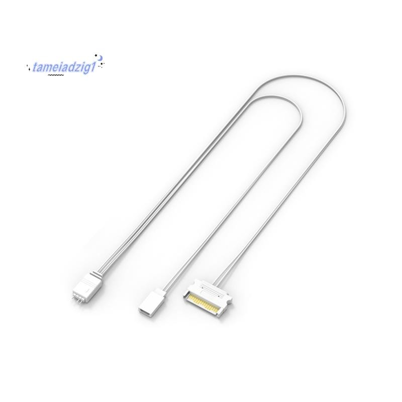 SATA to ARGB Lighting Power Adapter Cable คอมพิวเตอร์ ARGB Controller Sata to ARGB Reset Power Cable