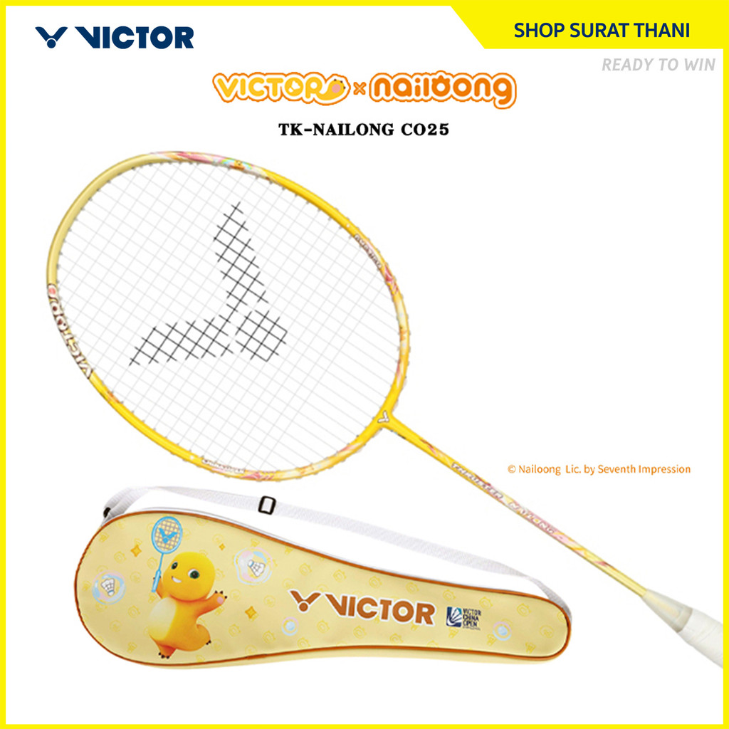VICTOR COLLECTION NAILONG ไม้แบดมินตัน รุ่น TK-NAILONG แถม เอ็น VS-100 + ซองหนัง (โปรดอ่านรายละเอียด