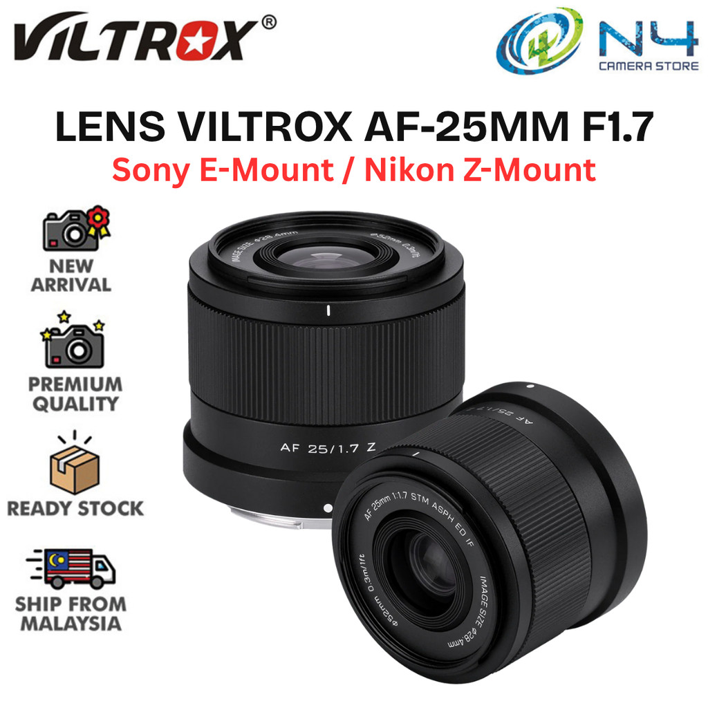 เลนส์ VILTROX AF-25MM F1.7 (Z MOUNT) สําหรับ NIKON / (E MOUNT) สําหรับ SONY