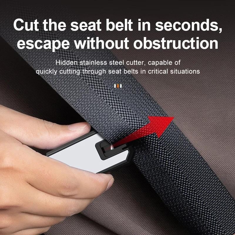 ไดยงเคจิ/จว รถความปลอดภัยค้อนรถกระจกหน้าต่าง เบรกเกอร์ อัตโนมัติเข็มขัดนิรภัยตัดมีดมินิช่วยชีวิตหนีค้อนรถฉุกเฉินเครื่องมื - รูปที่ 6