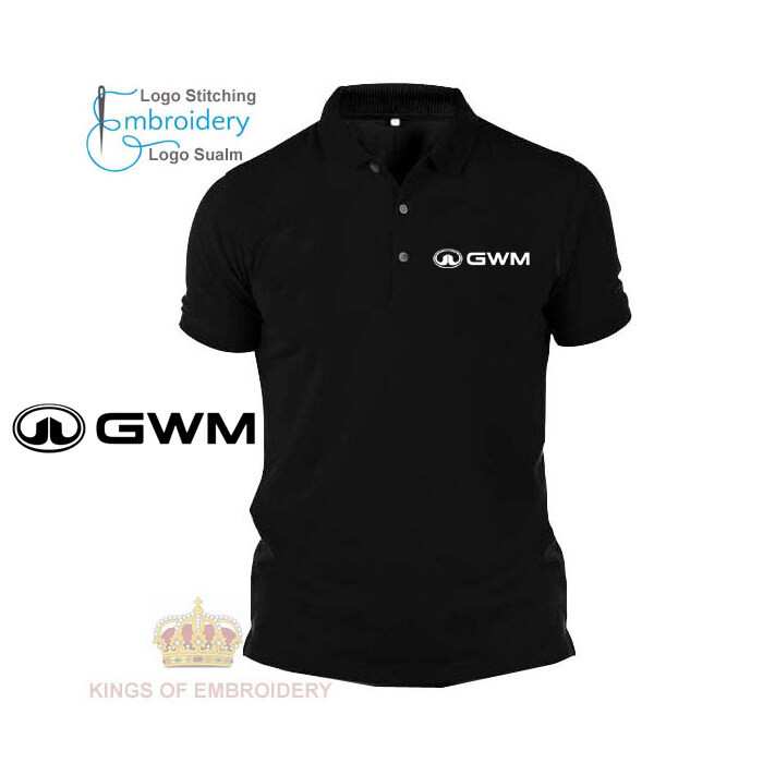 Baju โลโก้ Sulam เย็บปักถักร้อย Polo Classic T เสื้อโลโก้ Baju Cotton UNISEX GWM ยานพาหนะไฟฟ้า EVs, SUV, ORA, HAVAL, TANK