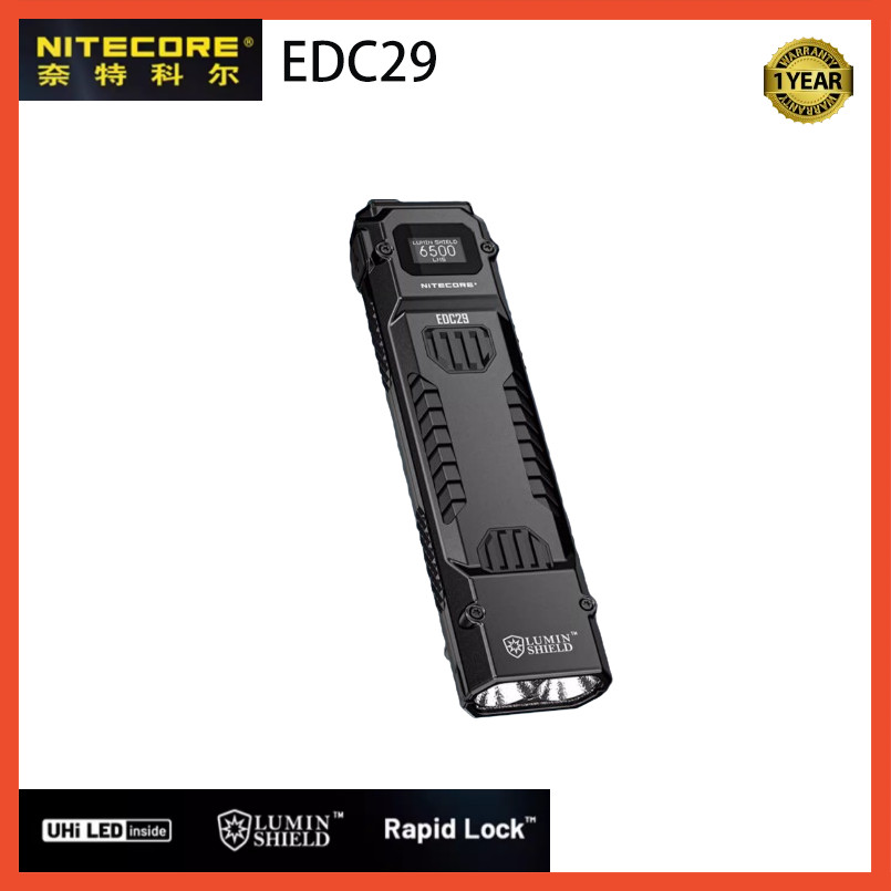 ไฟฉายพกพา Nitecore EDC29 ให้ความสว่างถึง 6500 ลูเมน พกพาได้ง่าย และชาร์จบẰง USB-C
