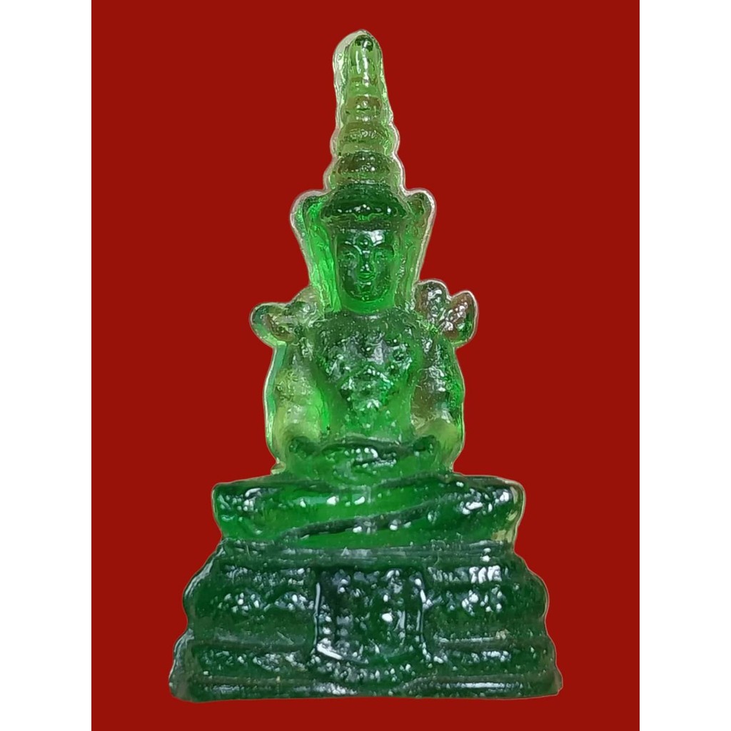 [PR-0098] พระแก้วมรกต ขนาดห้อยคอ พิธี 25 พุทธศตวรรษ ปี 2500 รับประกันแท้ตลอดชีพ