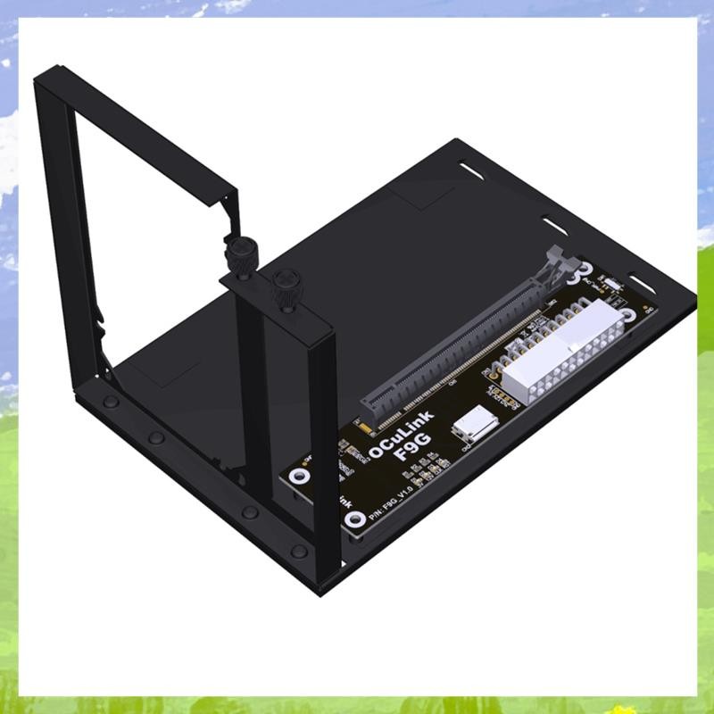 F9G-BK7 EGPU OCuLink GPU Dock PCIe4.0 X4 โน้ตบุ๊คแล็ปท็อปภายนอกกราฟิกการ์ด M.2 OcuLink to PCIE X16 อ