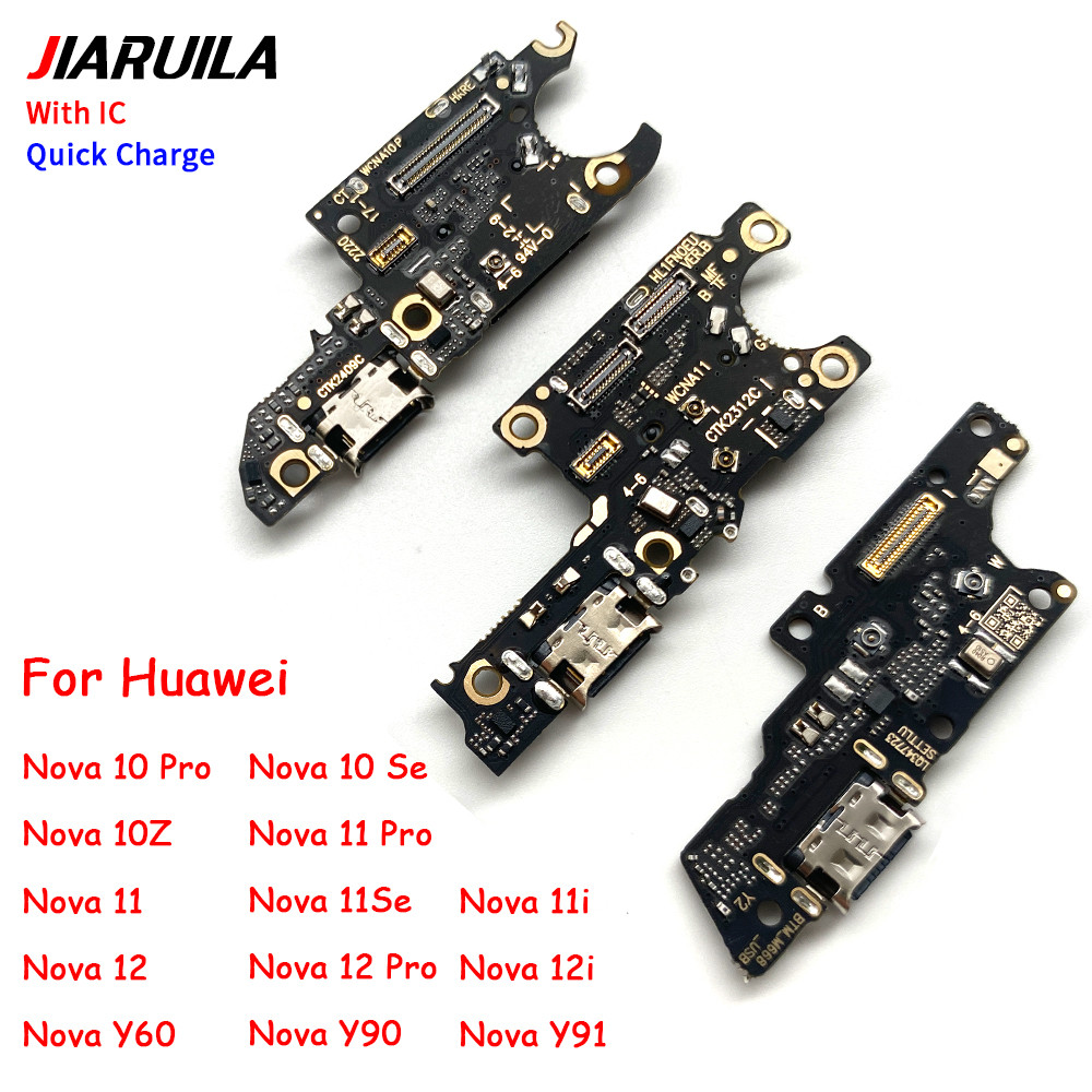 USB ชาร์จพอร์ต Flex สําหรับ Huawei Nova 10 Pro 11 Pro 10 Se 11 Se 10Z 11i 12 Pro 12i Y60 Y90 Y91