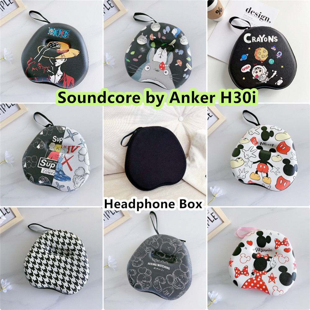 imamuraFor Soundcore โดย Anker H30i เคสหูฟังการ์ตูนสไตล์สดชุดหูฟัง Earpads กระเป๋าเก็บ EVA กล่องปลอก