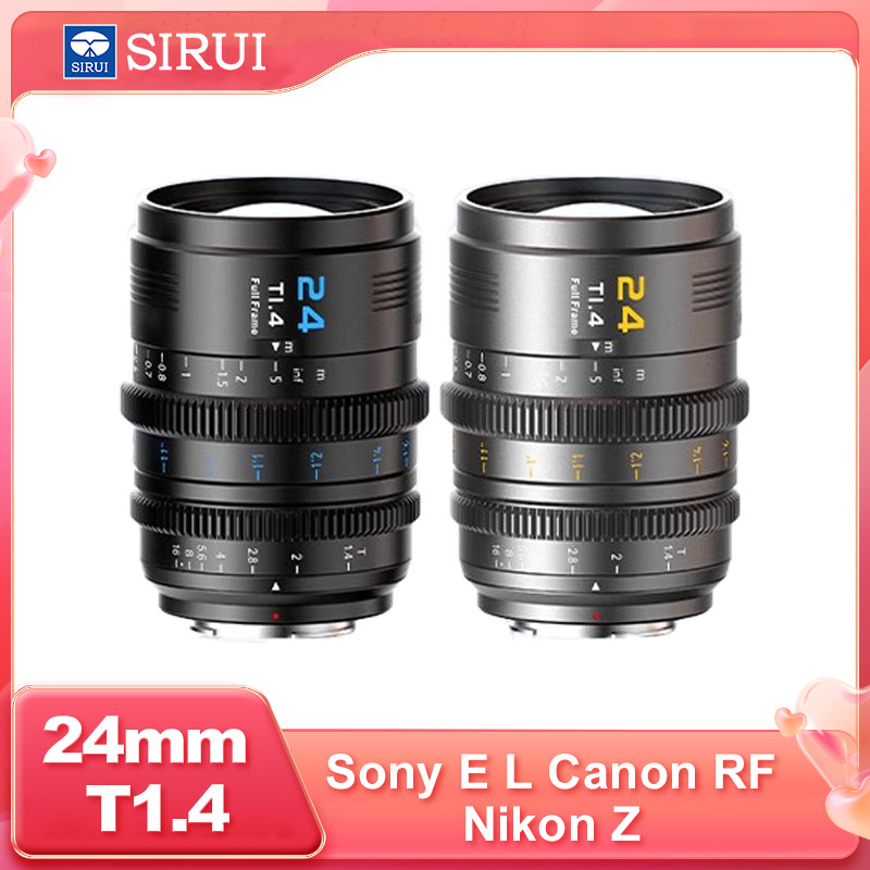 SIRUI 24 มม.T1.4 Vision Prime Full Frame Manual Focus รูรับแสงขนาดใหญ่ Series Cinema Lens Footage Le