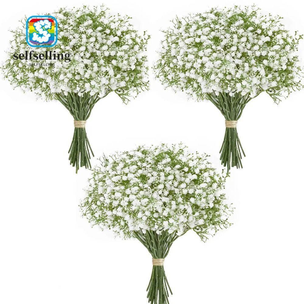 ตัวเอง 10ชิ้นปลอมทารกลมหายใจดอกไม้,พรรคเทียมตกแต่งบ้านยิปโซดอกไม้,ร้อนพลาสติกช่อดอกไม้อุปกรณ์ ทําเอง พรรคซัพพลายจําลองดอกไม้คริสต์ม